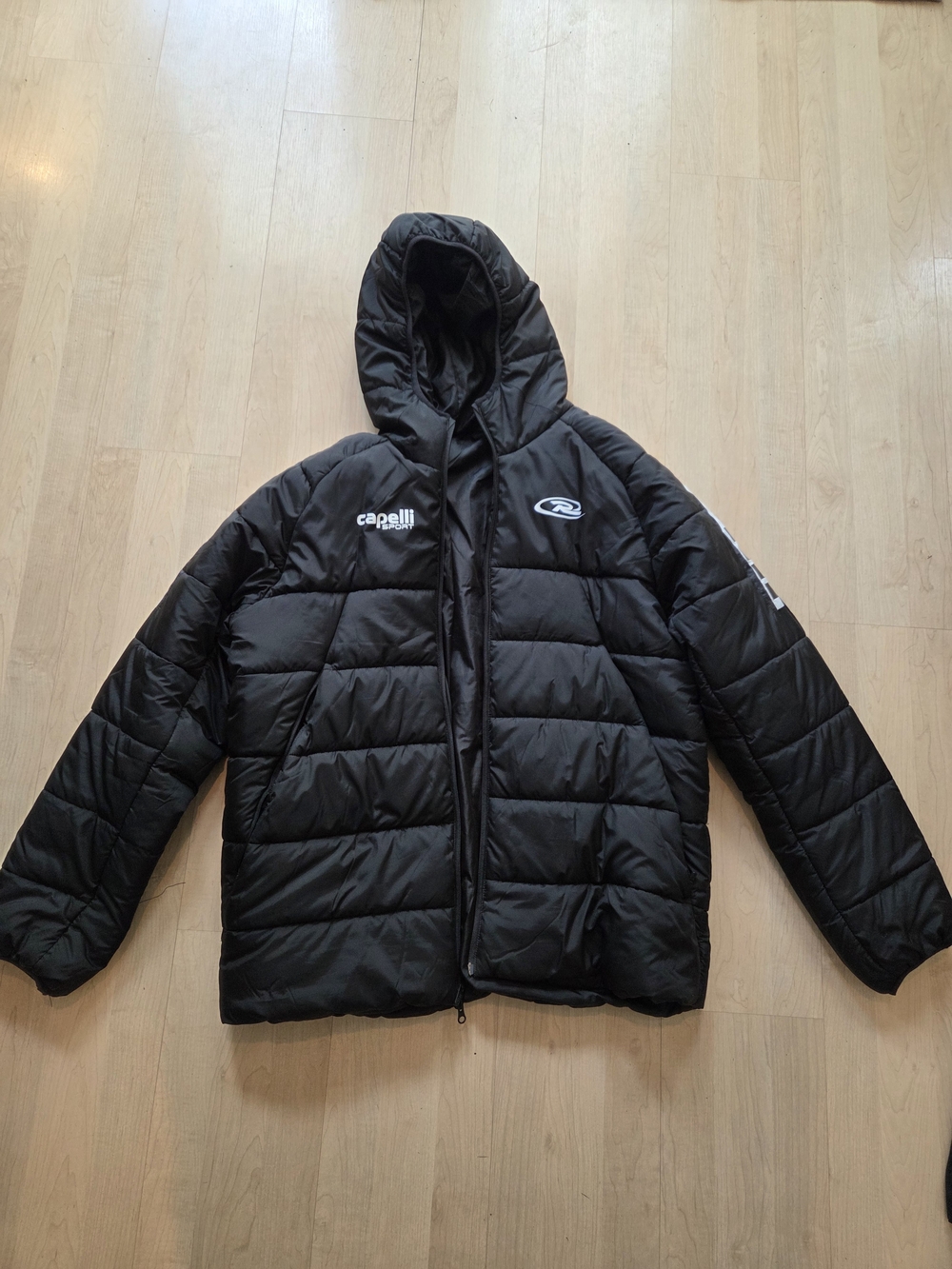 Capelli of New York Black Puffer Jacket with Hood